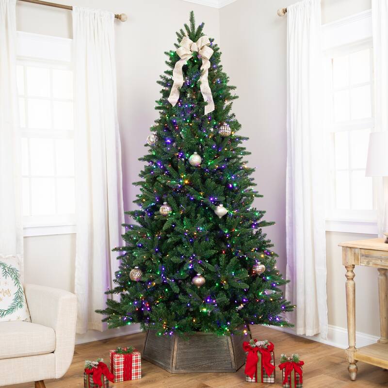 Real Touch™️Elite Pre-Lit Calgary Pine IPT Artificial Christmas Tree - 7.5' Dual Color LED - 7.5 Foot
