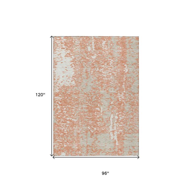 HomeRoots Abstract Transitional Rectangle Outdoor Rug