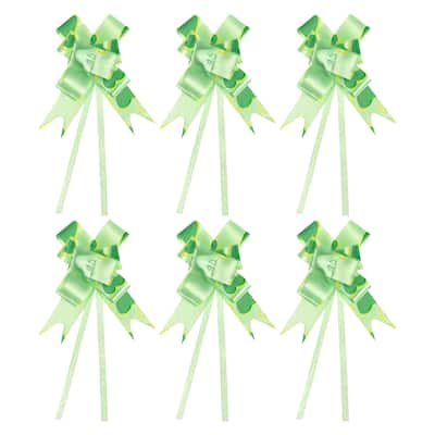 100Pcs 8" Pull Bows Gift Wrapping Pull Bow Heart Pattern Baskets Bows