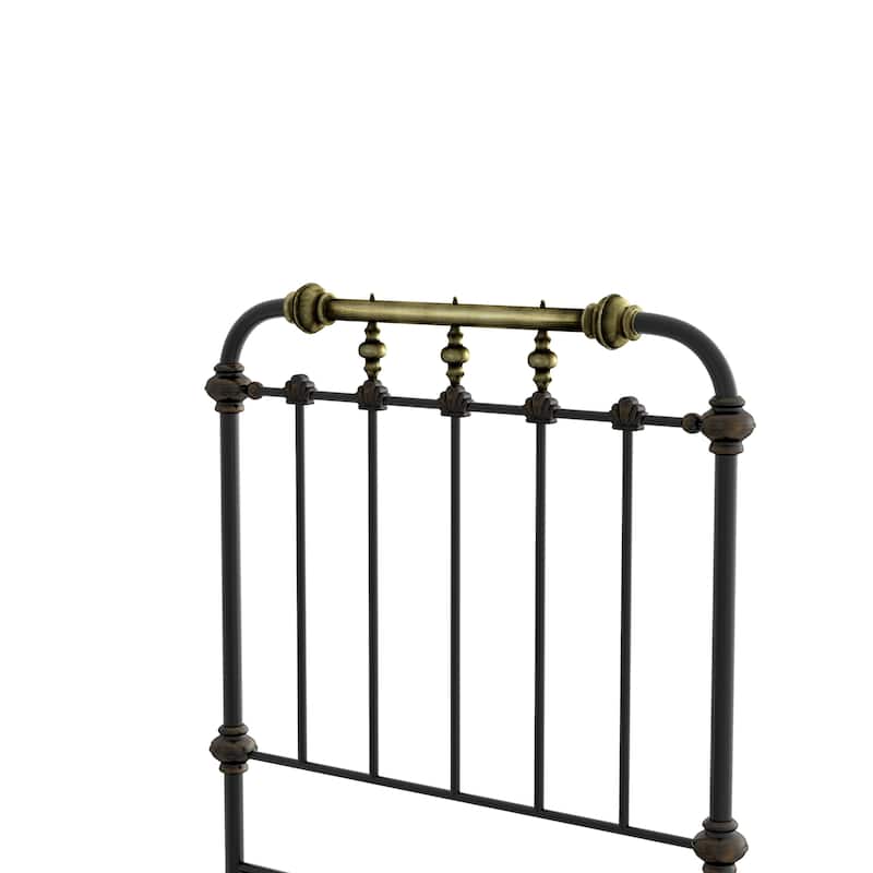 Furniture of America Pall Modern Metal Spindle Panel Bed