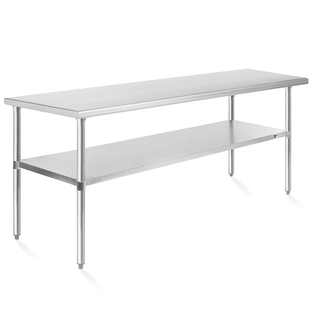 24 x 72in NSF Commercial Stainless Steel Table for Kitchen Prep Work - 24" x 72"
