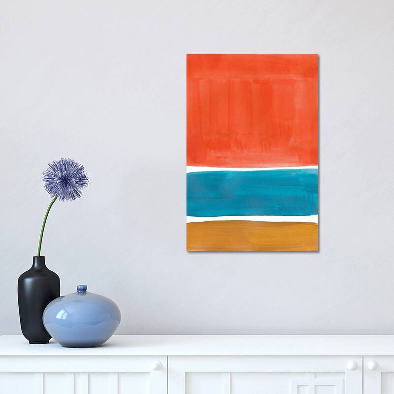 iCanvas "Orange Teal Rothko Remake" by EnShape Canvas Print - 18x12x1.5