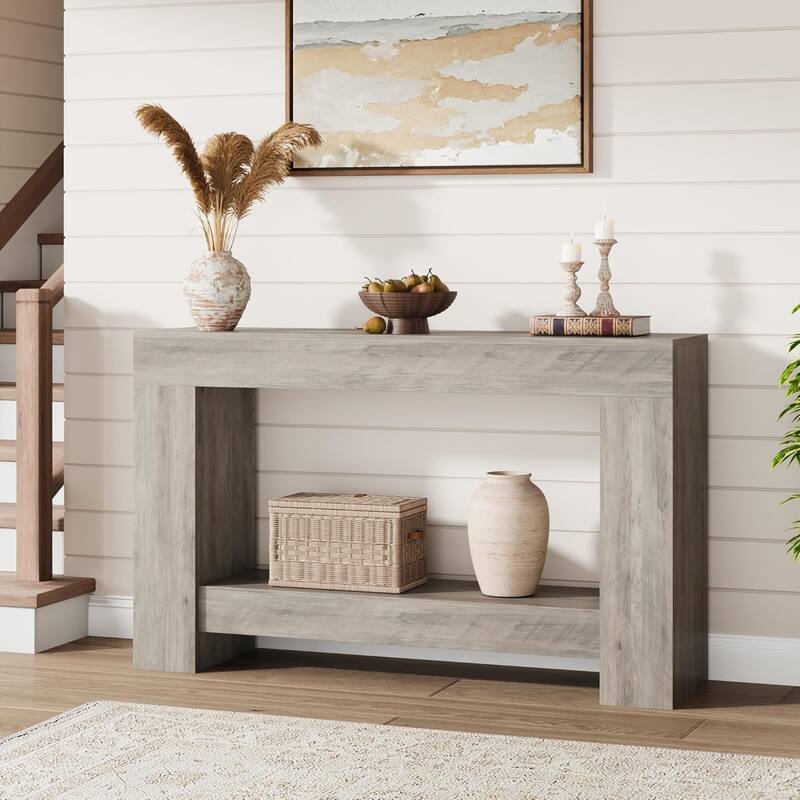 47.24 Inches Long Console Table for Entryway - grey