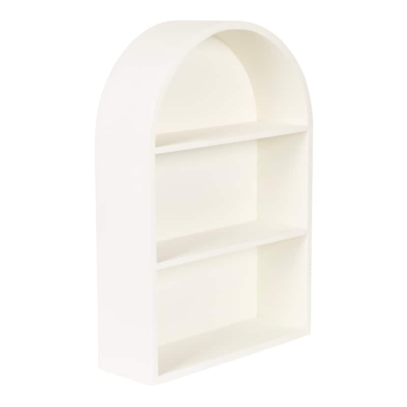 Kate and Laurel Arcott Arch Wall Shelf - 18x6x26 - White