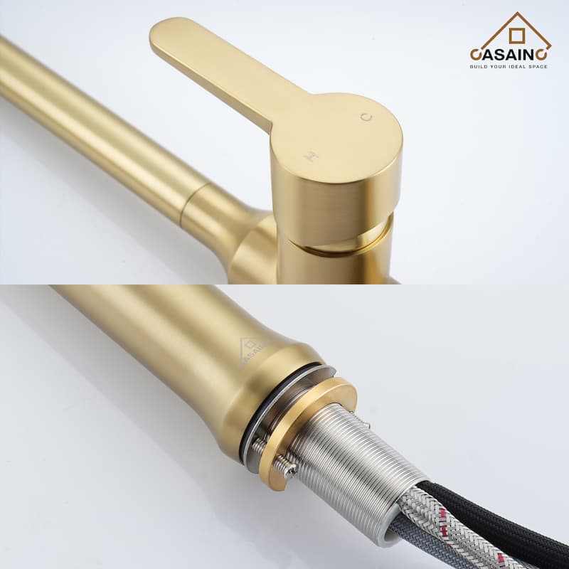 Single Handle Pull Down Sprayer Kitchen Faucet