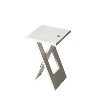 Handmade Butler Hammond White Folding Table (India)