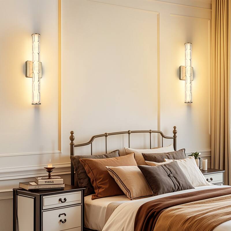 19.7" Gold Bathroom Wall Sconce Set of 2 - Gold