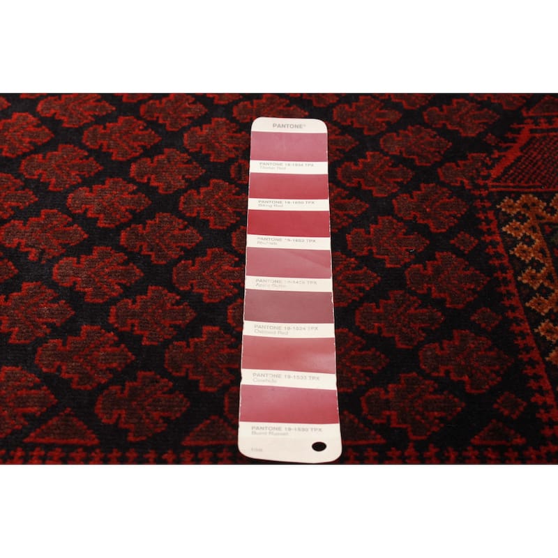 Teimani Burgundy Rug 3'1" x 4'11" - 3'1 x 4'11