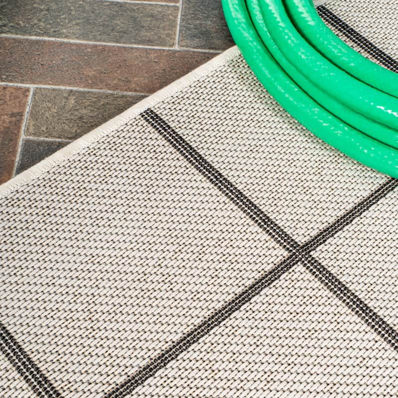JONATHAN Y James Modern Squares Indoor/Outdoor Area Rug