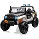 preview thumbnail 1 of 49, 24V Kids 2 Seater Ride On Truck Car Electric Vehicles Remote Control Black/White