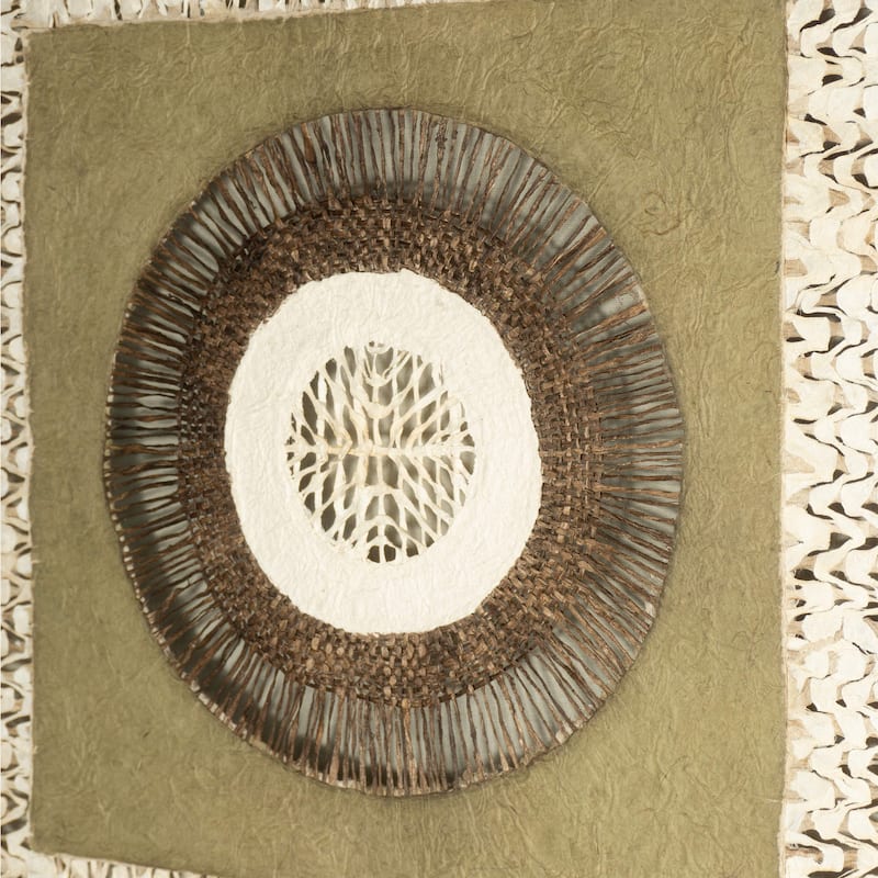 HUJI Handmade Paper Mache Art Shadow Box Wall Decor Wall Art For Bathroom Bedroom