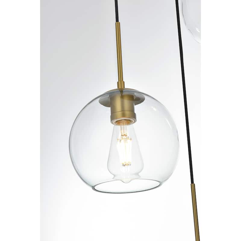 Clear Glass 3-light Pendant