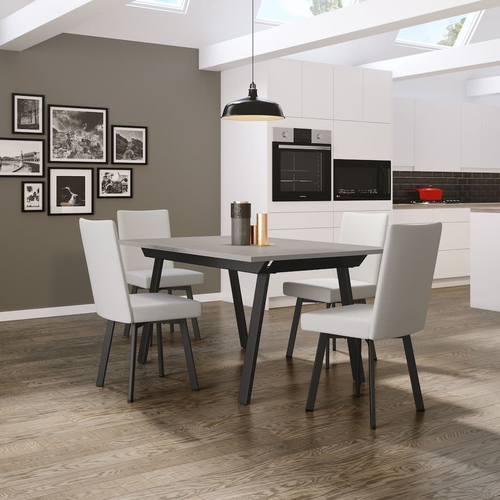 Amisco Reaves Extendable Table and Elmira Chairs 5-Pieces Dining Set