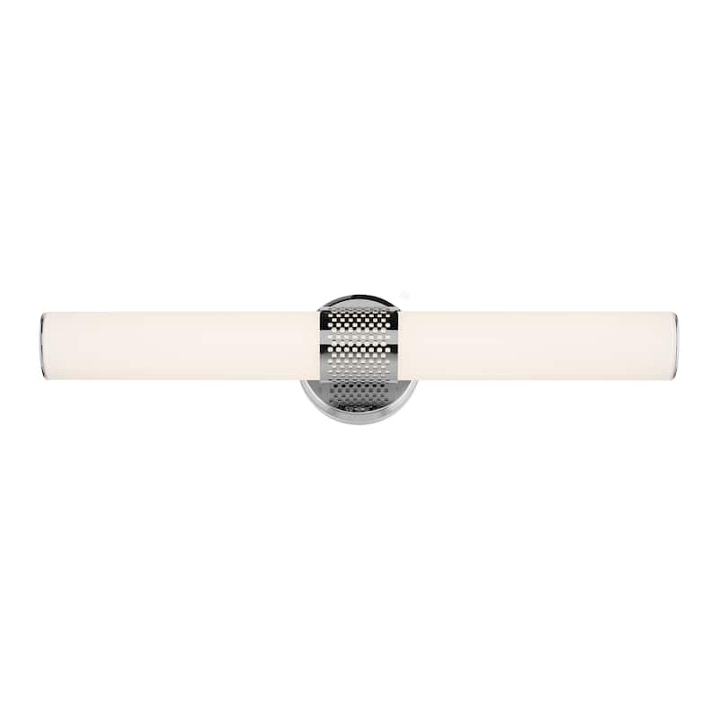 Kichler Lighting Sashi 24.25" Bath Bar Medium LED with White Glass in Chrome