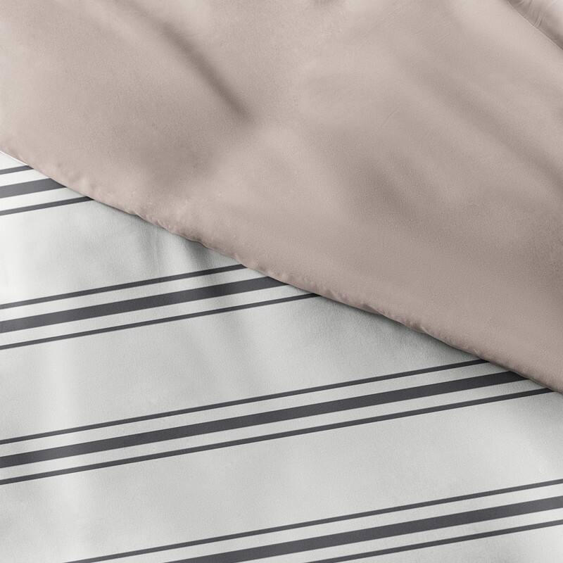 Becky Cameron Desert Stripe 3-Piece Reversible Duvet Cover Set