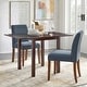 preview thumbnail 3 of 9, Simple Living Jordan 3-piece Drop-leaf Dining Set Slate Blue