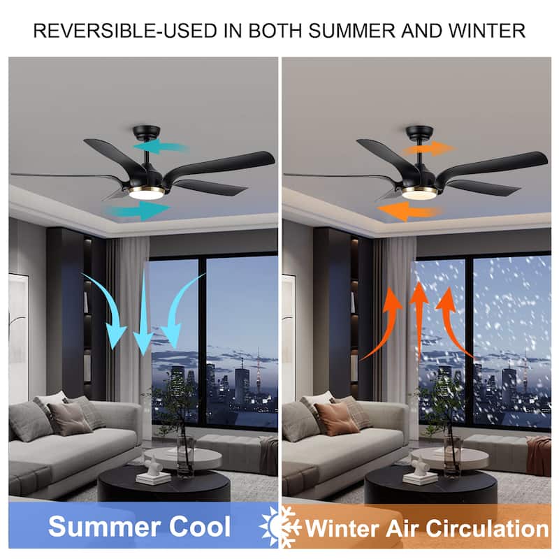 YUHAO 66 in. Integrated LED Farmhouse Indoor Brown Smart Ceiling Fan with Distressed Wood Blades and Remote Control