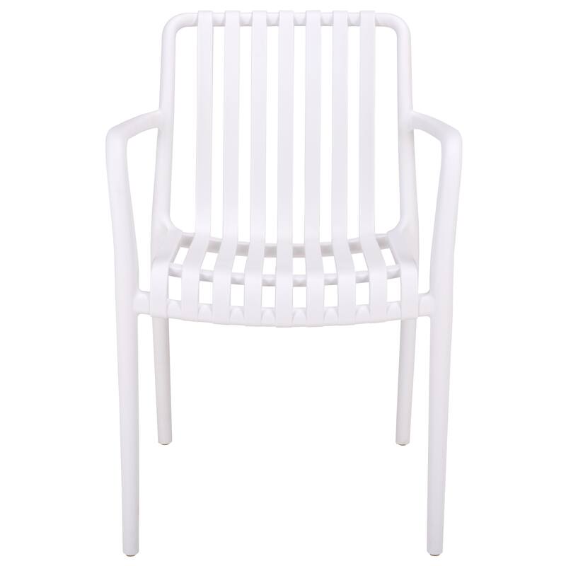 SAFAVIEH Outdoor Living Holly Stacking Dining Armchair (Set of 2) - 22"W x 22"D x 32"H