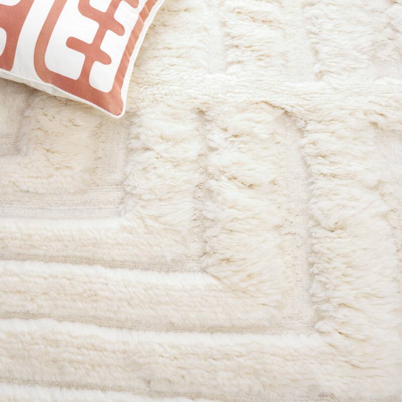 SAFAVIEH Handmade Casablanca Appoline Shag Wool Rug