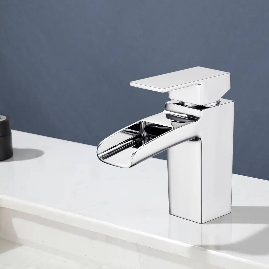 Topcraft 5.9in Single Handle Single Hole Bathroom Faucet Bathroom Vessel Faucet