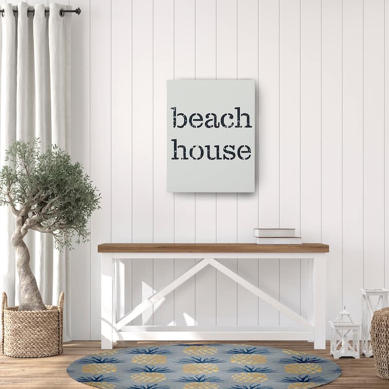 Pineapple Stripes Chenille Rug