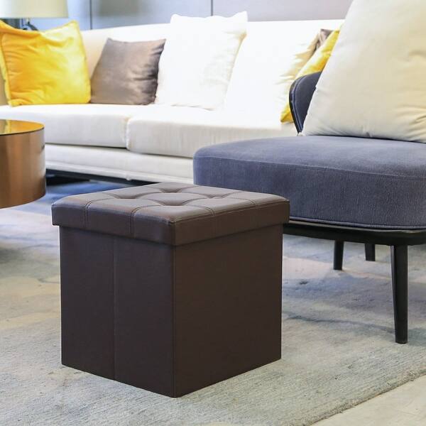 15 Storage Ottoman Cube Footrest Stool Puppy Step Coffee Table Holds Up To 660lbs Faux Leather Overstock 32465429