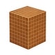 preview thumbnail 54 of 56, Callista Modern Ceramic Tiled Cube Side Table, Square Mosaic Pedestal Accent End Table for Living Room Bedroom - 14 X 14 X 18 Dark Orange/Light Orange