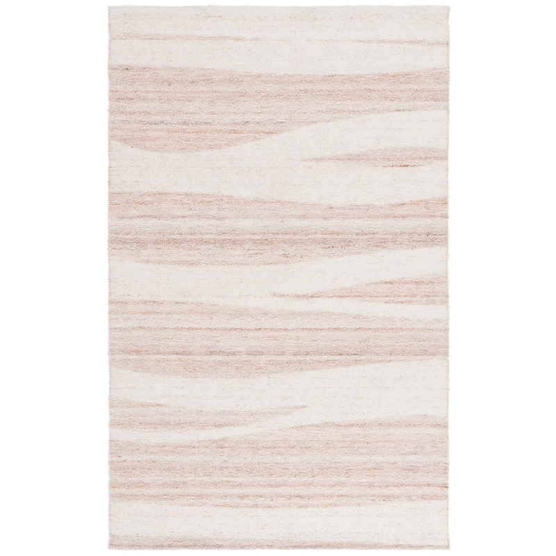 SAFAVIEH Handmade Sahara Maci Modern & Contemporary Rug - 6' Square - Natural/Ivory