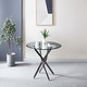 Artisan Modern Small Round Tempered Glass Top Dining Table - On Sale ...