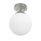 preview thumbnail 2 of 6, Hunter Hepburn 1-Light Flush Mount Ceiling Light - Bedroom, Bath, Entry, Hallway - Damp-Rated - Vintage, Globe Light