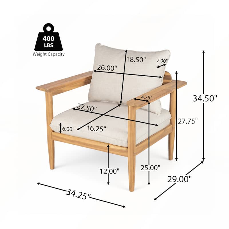 3 Piece Outdoor Patio Chat Set