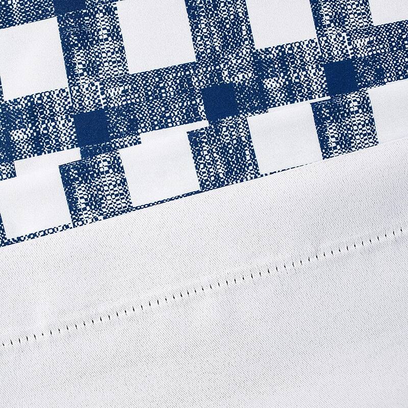 DriftAway Checked Plaid Printed Pattern Farmhouse Lined Blackout Rod Pocket Window Curtain Valance - 52" width x 18 " length