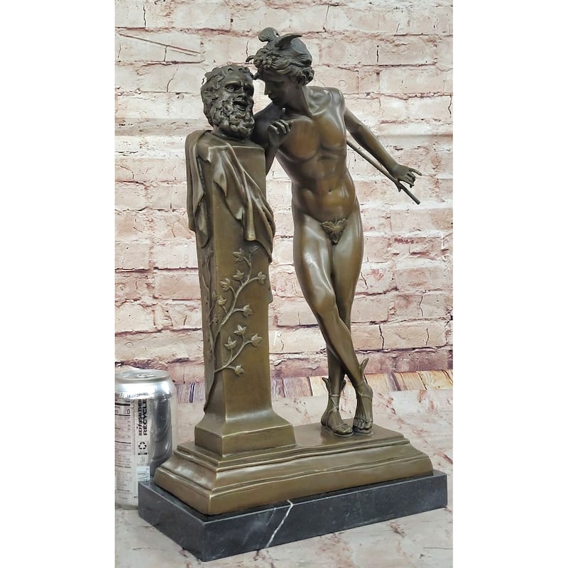 Hippolyte Alexandre Julien Moulin French Bronze Sculpture The Secret From Above