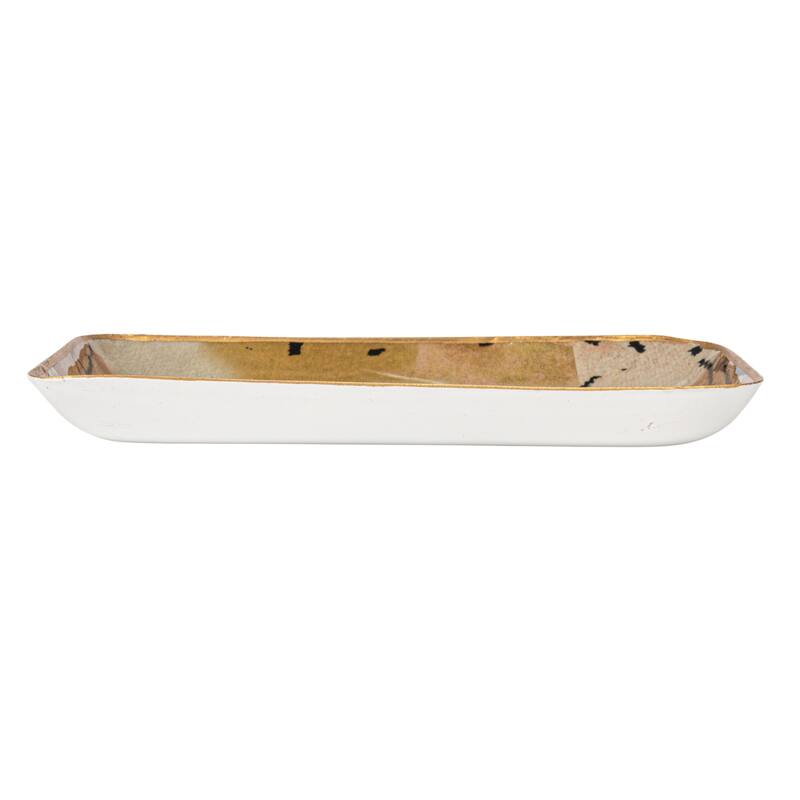 Abstract Enameled Metal Trays