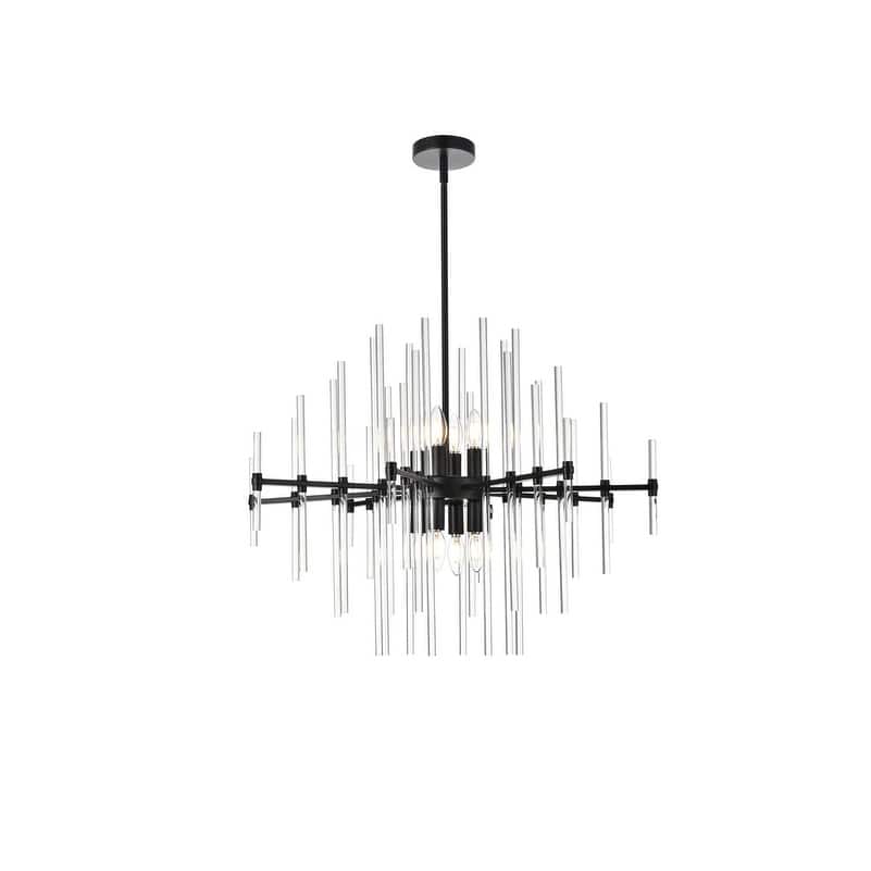 Samuel 31 inch Crystal Rod Pendant - N/A