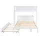 preview thumbnail 16 of 57, Full-Over-Full Bunk Bed with Twin size Trundle, Storage and Desk,with USB and 3 Plugs