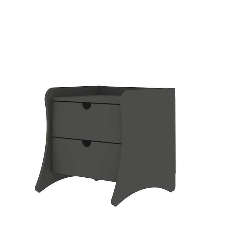 Manhattan Comfort Coney 3-Piece Mid-Century Modern Dresser and Nightstand Set