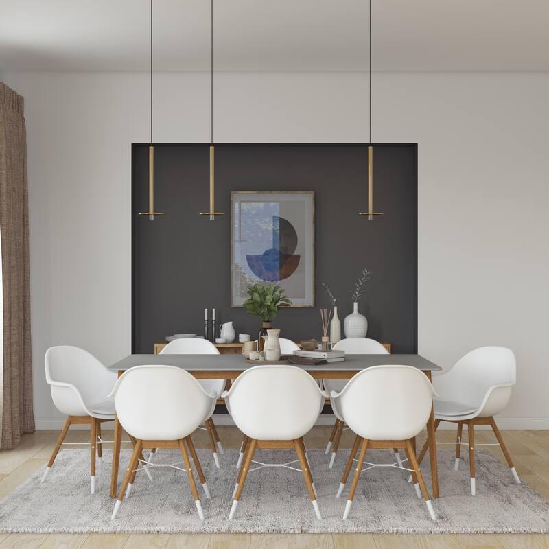 Midtown Concept Brune 9pc Wood Indoor Dining Set