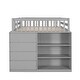preview thumbnail 15 of 25, Full over Full Wooden Bunk Bed with Storage Drawers and Shelves