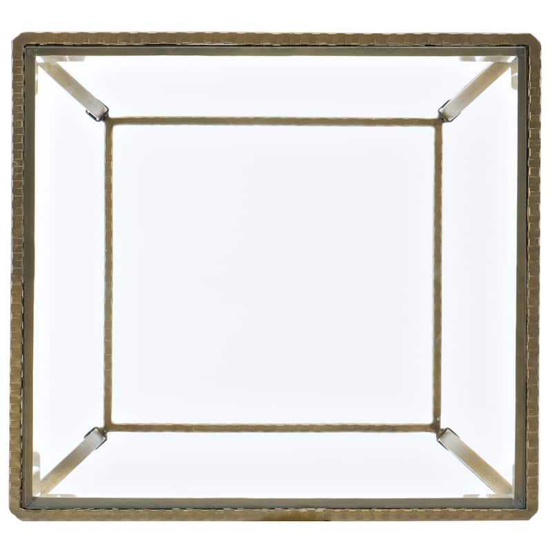 Hooker Furniture 5846-80 26" Wide Glass Top Iron End Table
