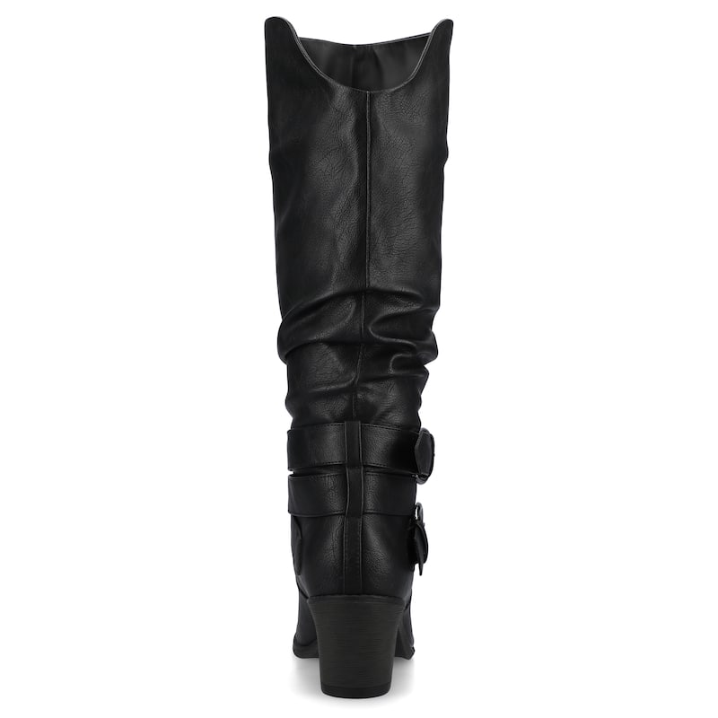 Journee Women's Wide Calf Late Medium and Wide Width Boots