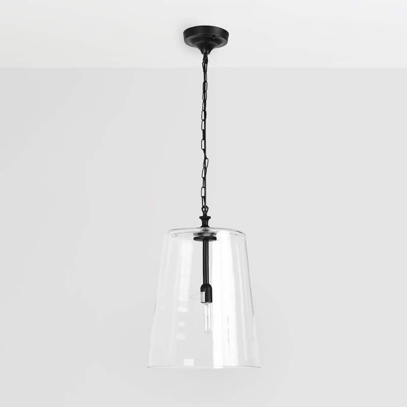 Jolee 1-Light Single Glass Pendant by Kosas Home