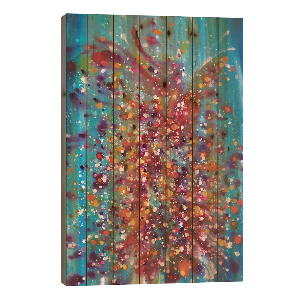 A Dance Between Time And Space Print On Wood by Kristen Leigh - Multi-Color