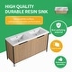 preview thumbnail 18 of 46, BNK 24/30/36/48/60 inch Freestanding Resin Sink Bathroom Vanity with Soft Close Door and Adjustable Shelf