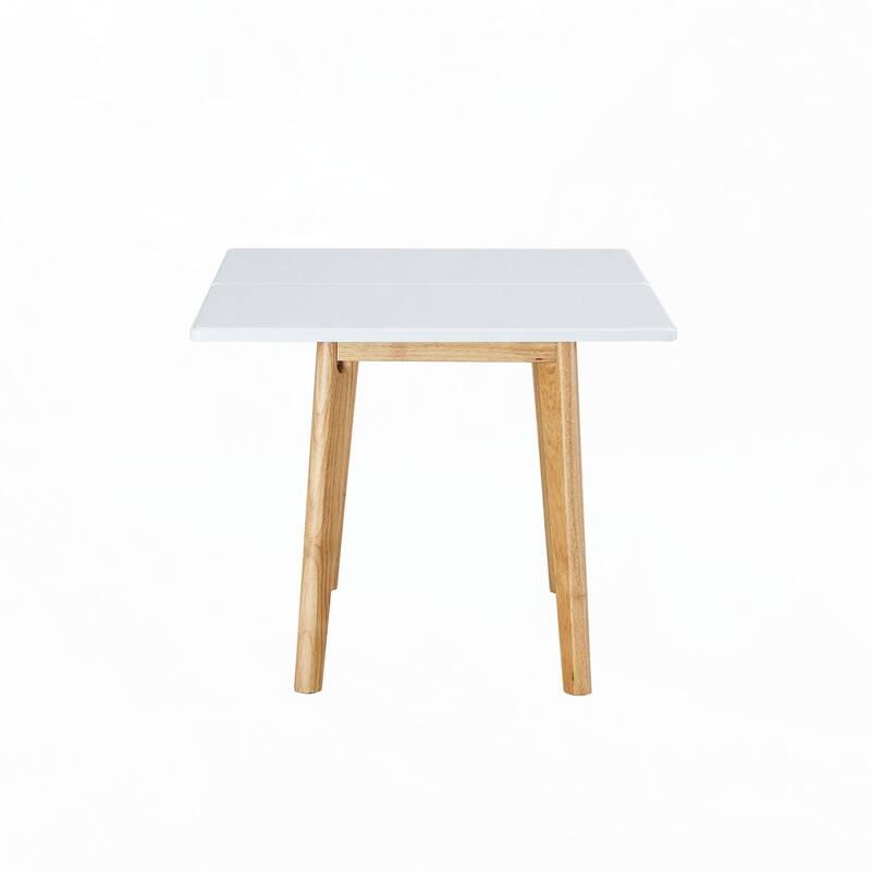 sintered stone tabletop with wooden legs