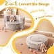 preview thumbnail 8 of 8, Costway 2-in-1 Toddler Chair with Removable & Washable Cover Plush - See Details