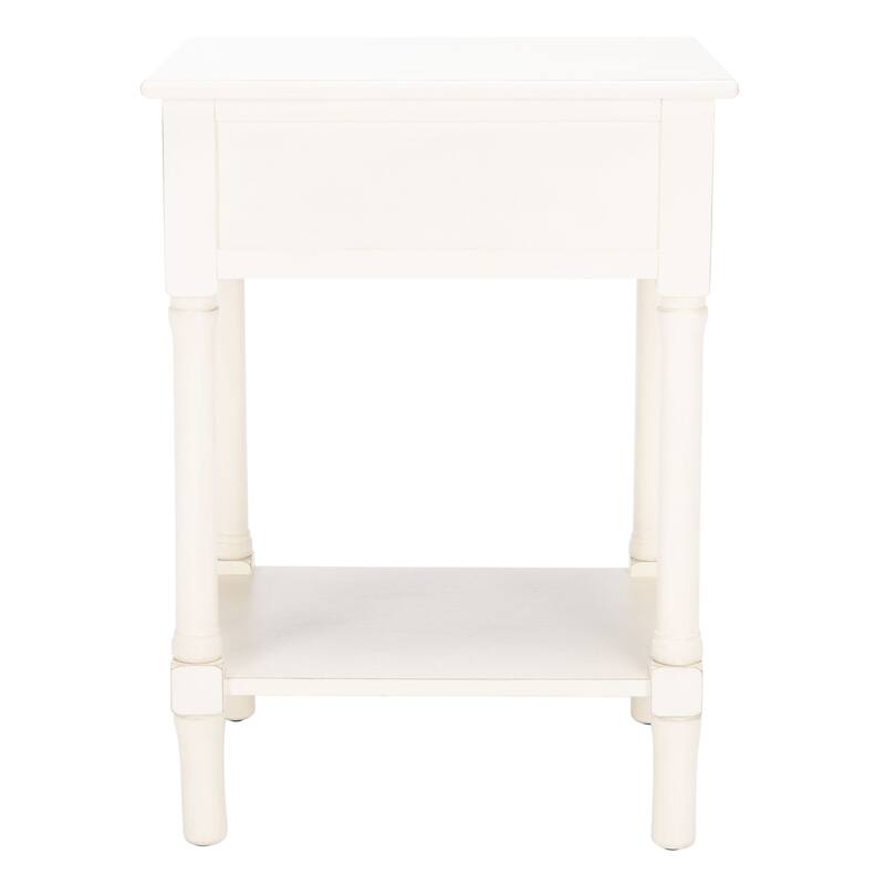 SAFAVIEH Dena 1-Drawer Accent Table - 19" W x 15.8" L x 26" H - 19Wx16Dx26H
