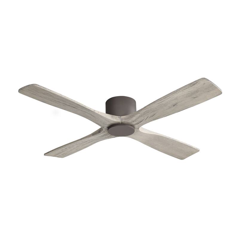 MLiAN 54" DC Flush Mount Ceiling Fan with Remote - N/A