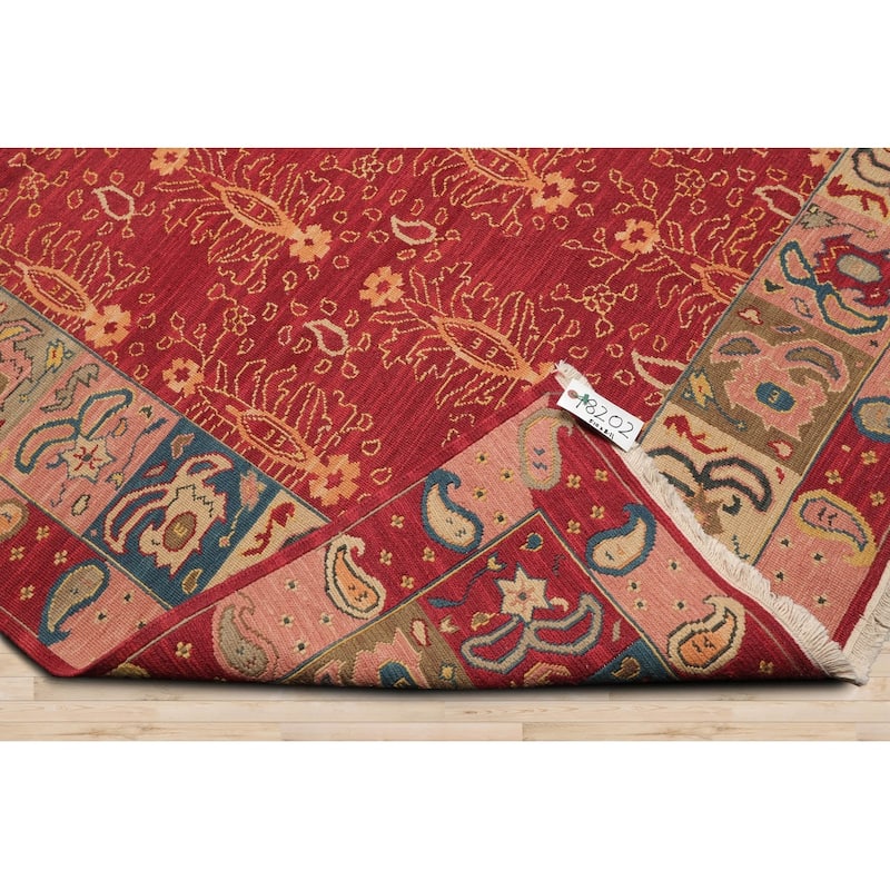 Hand Knotted Nourison Nourmak Rust Soumak Wool Traditional Area Rug - 5' 11'' x 8' 11''