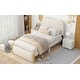 preview thumbnail 2 of 39, Cozy and Durable Upholstered Platform Bed with Wood Supporting Feet